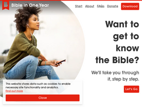 'bibleinoneyear.org' screenshot