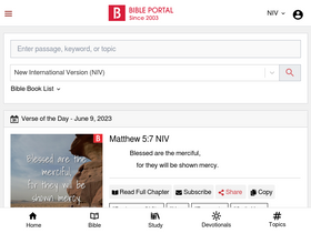 'bibleportal.com' screenshot