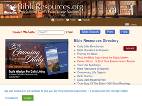 'bibleresources.org' screenshot