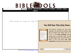 'bibletools.org' screenshot
