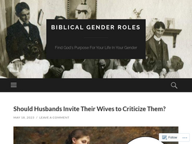 'biblicalgenderroles.com' screenshot