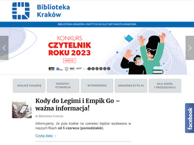 'biblioteka.krakow.pl' screenshot