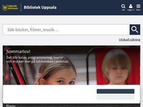 'bibliotekuppsala.se' screenshot