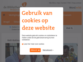 'bibliotheekmb.nl' screenshot