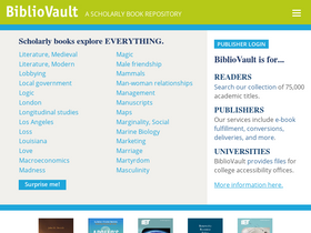 'bibliovault.org' screenshot