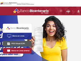 'bicentenariobu.com.ve' screenshot