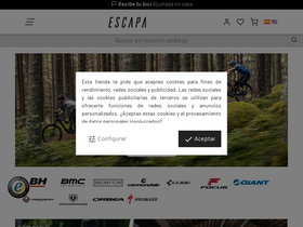 'biciescapa.com' screenshot