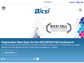'bicsi.org' screenshot