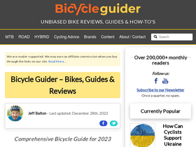 'bicycle-guider.com' screenshot