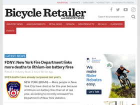 'bicycleretailer.com' screenshot