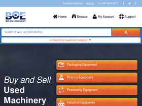 'bid-on-equipment.com' screenshot