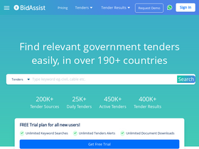 'bidassist.com' screenshot