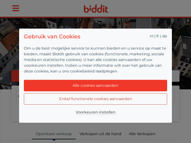 'biddit.be' screenshot