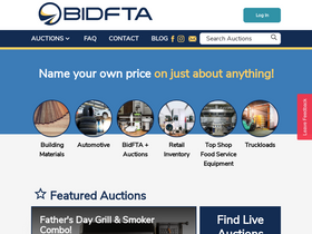 'bidfta.com' screenshot