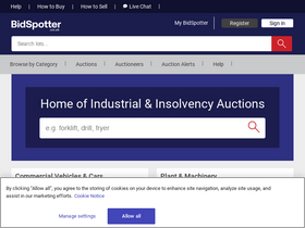 'bidspotter.co.uk' screenshot