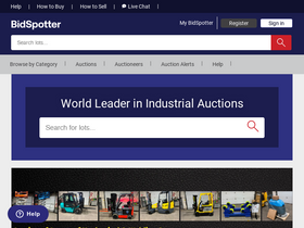 'bidspotter.com' screenshot