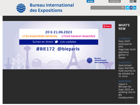 'bie-paris.org' screenshot