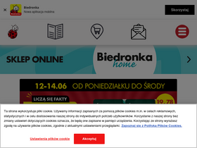 'biedronka.pl' screenshot
