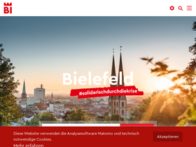 'bielefeld.de' screenshot