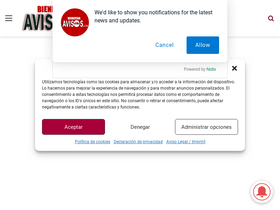 'bienestaravisos.com' screenshot