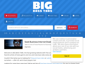 'bigbasstabs.com' screenshot