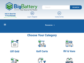 'bigbattery.com' screenshot