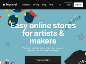 'bigcartel.com' screenshot