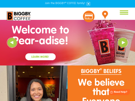 'biggby.com' screenshot