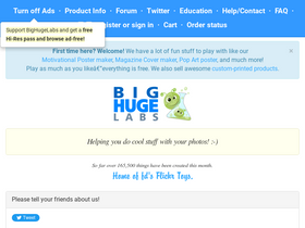 'bighugelabs.com' screenshot