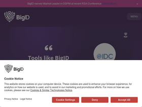 'bigid.com' screenshot