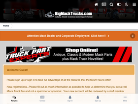 'bigmacktrucks.com' screenshot