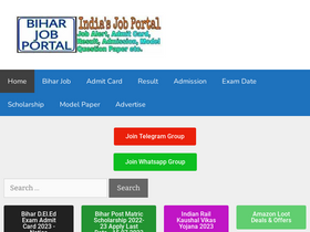 'biharjobportal.com' screenshot