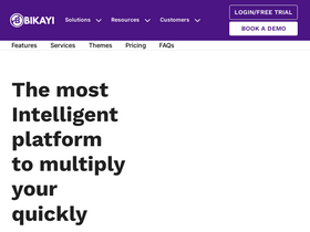 'bikayi.com' screenshot