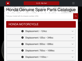 'bike-parts-honda.com' screenshot