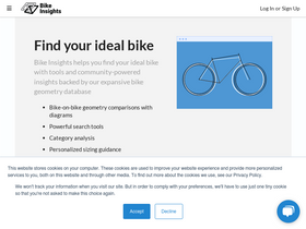 'bikeinsights.com' screenshot
