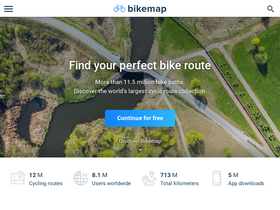 'bikemap.net' screenshot