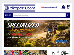 'bikeparts.com' screenshot