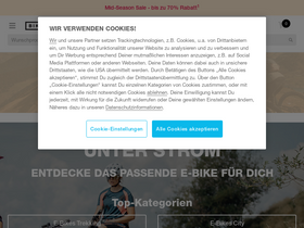 'bikester.ch' screenshot