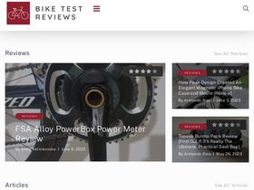 'biketestreviews.com' screenshot