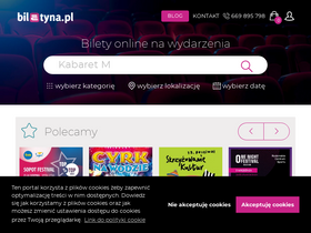 'biletyna.pl' screenshot