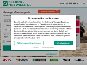 'billiger-mietwagen.de' screenshot