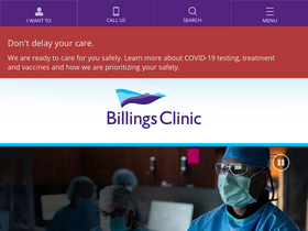 'billingsclinic.com' screenshot