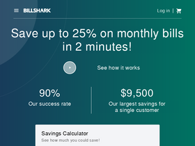 'billshark.com' screenshot