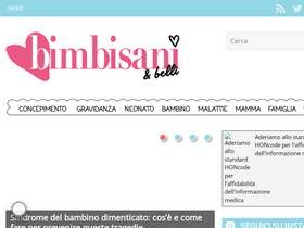 'bimbisaniebelli.it' screenshot