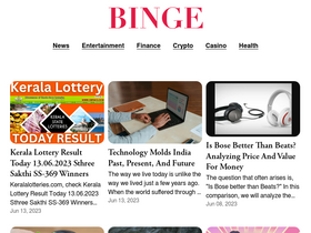 'bingepost.com' screenshot