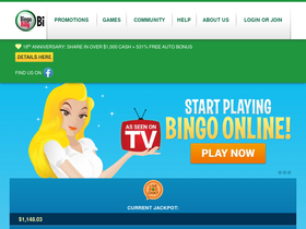 'bingobilly.com' screenshot