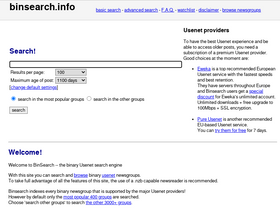 'binsearch.info' screenshot