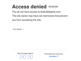 'biobubblepets.com' screenshot