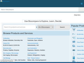 'biocompare.com' screenshot