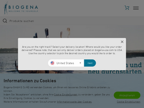 'biogena.com' screenshot